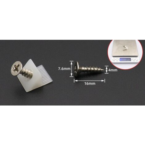 8 Staffe Per Tende In Metallo Con 16 Viti – Supporti Per Binario Inferiore Di Ricambio, Per Tende Orizzontali E Avvolgibili, Colore Argento - 3