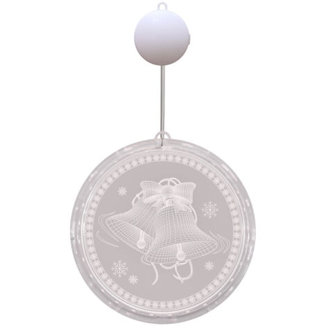 Luci Decorative Natalizie Per Interni Ed Esterni, Luci Da Parete Per Feste Bianco Caldo Campana Batterie Non Incluse 84651892