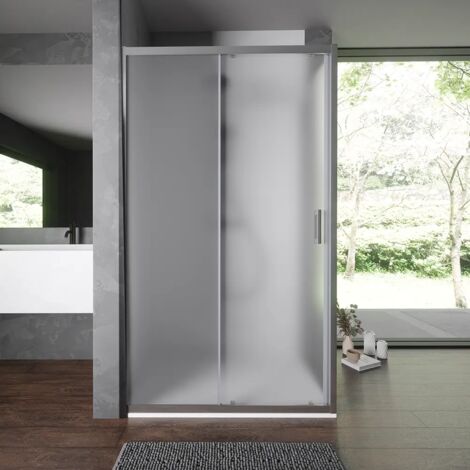 Cabin De Douche Idralite – 80 Cm X 198 Cm – Porte Pivotante Opaque – Aluminium Et Verre – Neuve