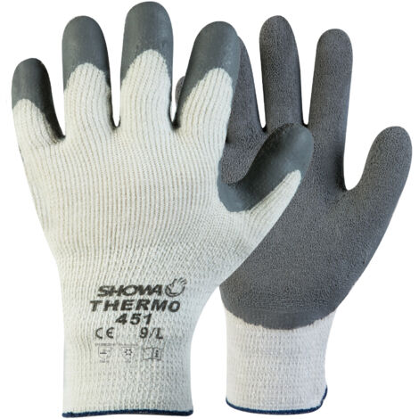 Showa 451 Guanto Da Lavoro Termico Imbottito Senza Cuciture Lattice 10/XL