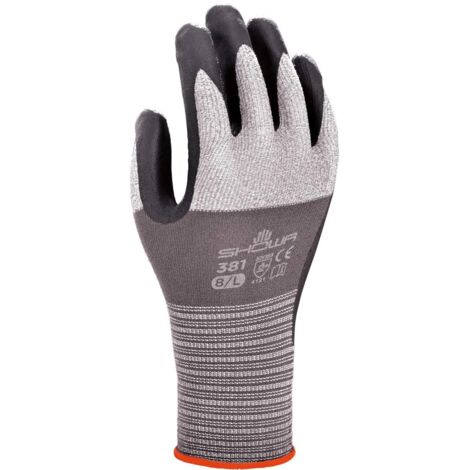 Showa 381 Guanto Da Lavoro Senza Cuciture Microfibre Nitrile Usi Generici 9/XL
