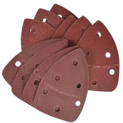 Ryobi SCS10A 10 Fogli Abrasivi Delta Grana 3x60 3x80 4x120 RPS18 R18PS