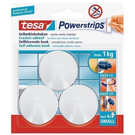 Tesa 57577 Ganci Adesivi Powerstrips Small Tondi (1/5)