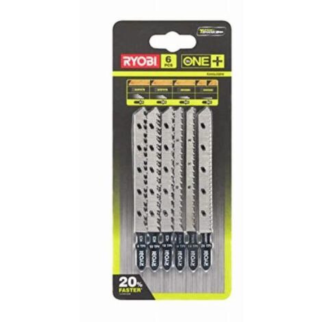 Ryobi RAK6JSBW Kit 6 Lame Universali Seghetto Alternativo 6/10/120TPI