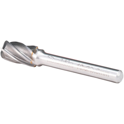 Makita B-52776 Fresa Sferica 10x20 mm Ø6 mm (3/8x3/4" Ø1/2") Denti In Alluminio