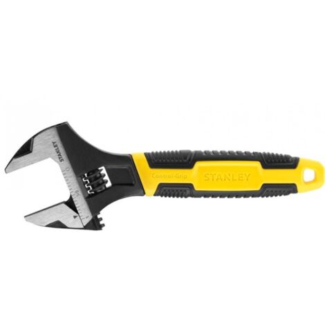 Stanley Chiave Regolabile A Rullino 250X33Mm Finitura Nera E Manico Bi Materiale