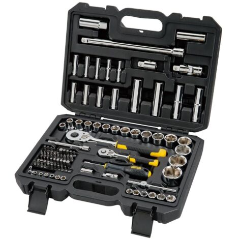 SET DA 96 PEZZI DI BUSSOLE DA 1/4" E 1/2" + CHIAVI QUICK RELEASE - STMT17379-1 (1/10)