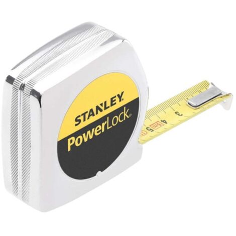 STANLEY POWERLOCK 5 MT FLESSOMETRO METRO TASCABILE PROFESSIONALE NASTRO 19 MM (1/5)