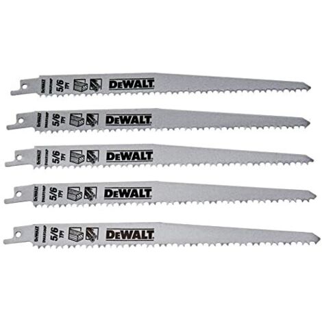Dewalt DT2352-QZ Lama Sega Diritta HCS 230 mm 5 Pezzi Legno