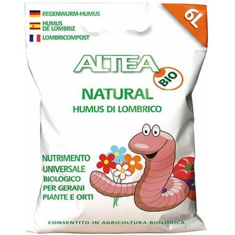 Altea Natural Humus Di Lombrico Per Orto Fiori E Giardino 6l