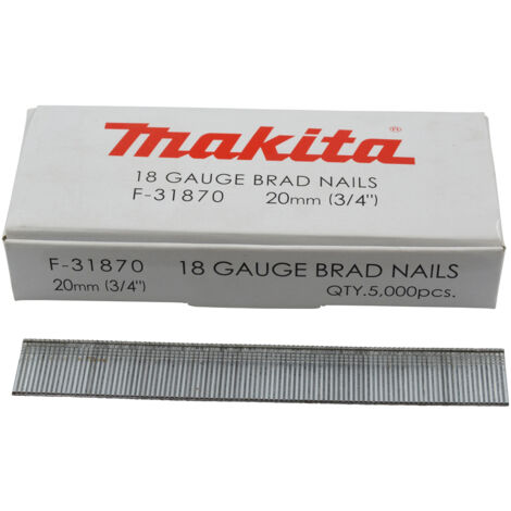 CHIODI MAKITA 18GA D.1,2 X 20mm, 5000 PEZZI - F-31870