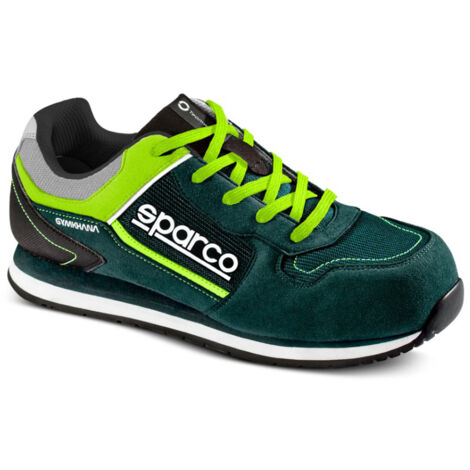 Scarpe Antinfortunistiche Sparco Gymkhana Seb S1P Verde/Giallo 44