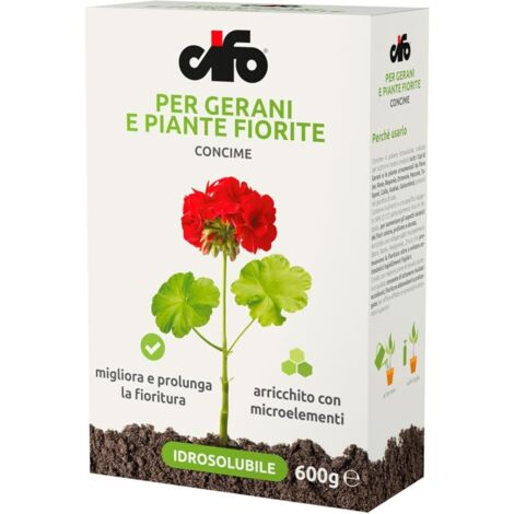 Concime Idrosolubile Per Gerani e Piante Fiorite 600g CIFO (1/2)