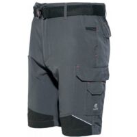 Issaline 8836B-080 Bermuda Da Lavoro Extreme Light Grigio Inserti Neri M