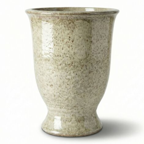 Provencelia Pflanzkübel Arthur Ø32 cm Höhe 39 cm frostbeständig, keramisch, handgefertigt, Weißer Tiger (1/5)