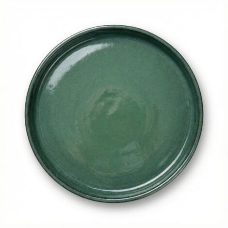 Provencelia Keramik-Untersetzer für Blumentöpfe Ø 16 cm – Jade – glasiert, frostbeständig & handgefertigt