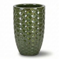 Keramischer Blumentopf MEROVEE - Tropisch Grün - Ø 23 cm ↑ 35 cm