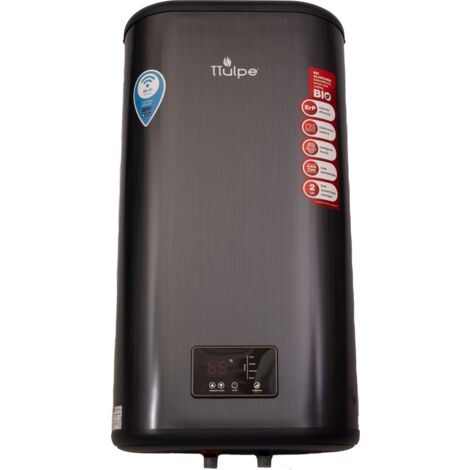 TTulpe Shadow 50-V Flat 50 Litre Storage Water Heater 2kW Wi-Fi
