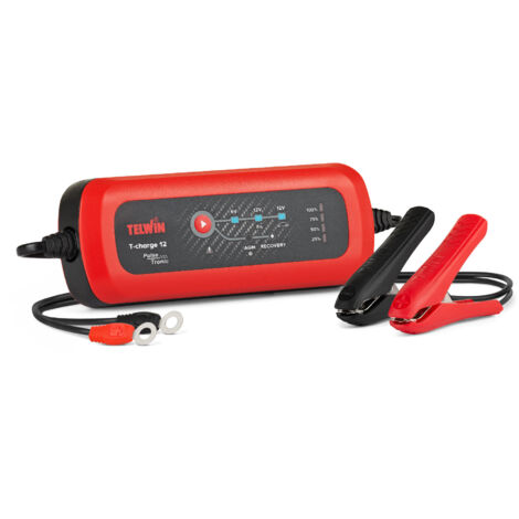 Telwin 807567 Chargeur Mainteneur Charge 12 GEL HUMIDE AGM MF PbCa EFB 6/12V (1/4)
