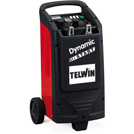 Telwin – Chargeur de batterie moto 12/24V 400A – Démarrage rapide – Charge normale et BOOST – Affichage courant – Protection surcharge et inversion polarité (1/6)