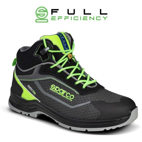Sparco 07542NRVF Indy Ranger ESD S3S SR Chaussure de sécurité Noir/Vert 35 (1/4)