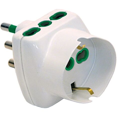 Triple adaptateur Fanton, vertical, points de vente, de dérivation, et schuko 82240 (1/5)