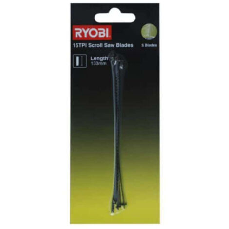 RYOBI 5 lames à chantourner pour scie à chantourner RSW1240G SSB15TPI (1/5)