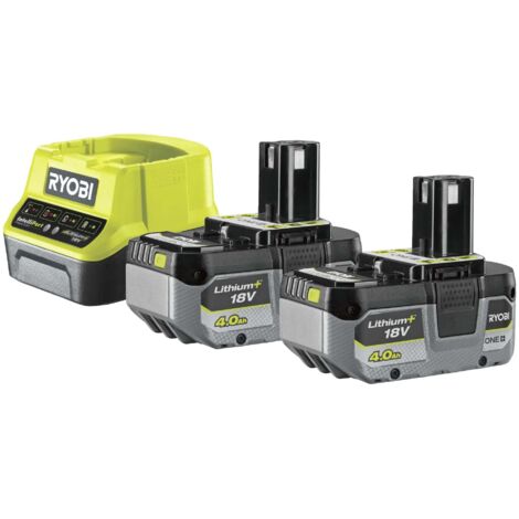 Kit de batterie Ryobi RC18120-240X RB1840X 18V 2x4,0 Ah chargeur de batterie (1/3)