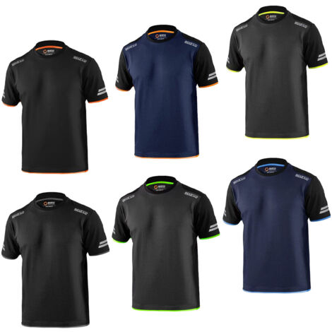Sparco 02416GSGF3 T-shirt technique Tucson Gris/Jaune L (1/5)
