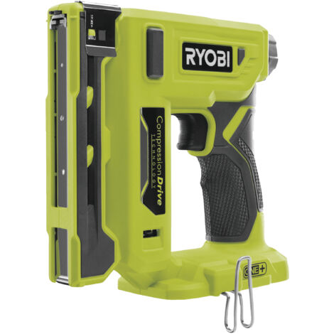 Ryobi – Agrafeuse électroportative sans fil 18V – Agrafes 6-14 mm – Conception compacte pour confort d'utilisation – Réglage profondeur rapide - R18ST50-0 (1/5)