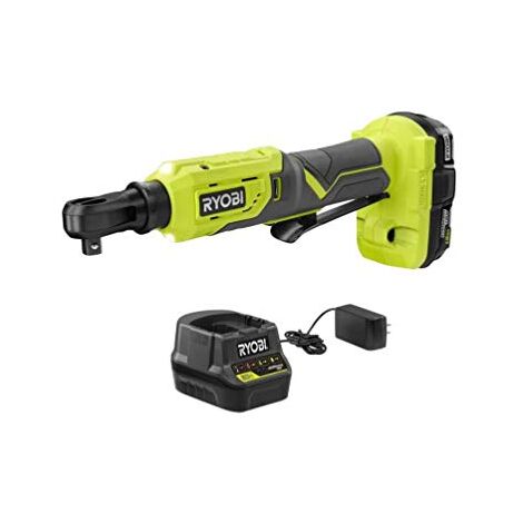Clé à cliquet 18V One RYOBI R18RW3-0 avec batterie 2.5Ah et chargeur Clé à cliquet 18V One RYOBI R18RW3-0 avec batterie 2.5Ah et chargeur