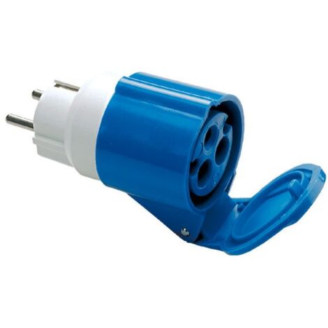 Adaptateur pour prise industrielle de S31 à 1 prise CEE 230V IP44 Fanton 73001 (1/5)