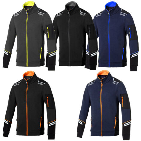 Sparco 02429BMAF Sweat-shirt de travail Technologie Full Zip Alabama Bleu M (1/5)