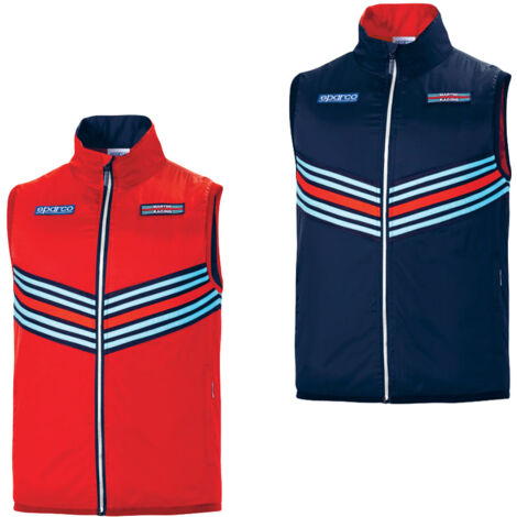 Veste Sparco Martini Racing - Bleu - Taille L - Unisexe Adulte - Style Sport Et Casual