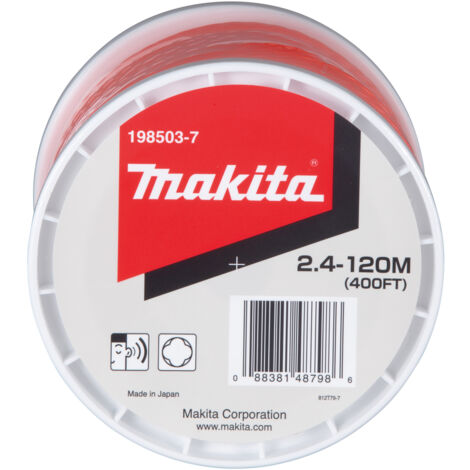 Makita 198503-7 Coupe-bordure à brosse métallique ronde 2,4 mm x 120 m