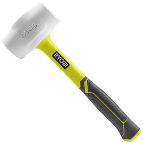 Maillet en caoutchouc blanc RYOBI - 450g - RHHM450W (1/7)