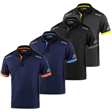 Sparco 02415GSGF Toledo Polo technique Gris/Jaune XL