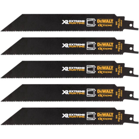 Lames de scie droites Dewalt DT99552-QZ 203 mm BIM, 5 pièces pour métaux