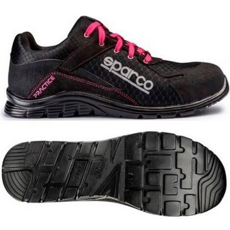 Chaussure de sécurité S24 SPARCO Pratice - Noir fushia - Taille 38 - 07517