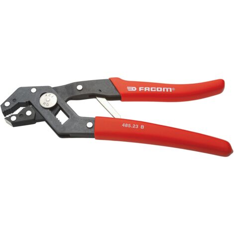 Facom – Pince multiprise automatique 170 mm – Acier trempé – Poignée PVC – Mécanisme d'autoréglage pour surfaces glissantes