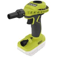 Ryobi – Compresseur à batterie 18V – Débit d'air 210 l/min – Pression max 0,034 bar – Gonflage rapide pour matelas et jeux gonflables