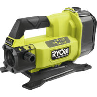 Ryobi – Pompe de transfert 18V – Débit max 30L/min – Hauteur de levage 5,2m – Protection marche à sec – Minuterie 5/10/15 min