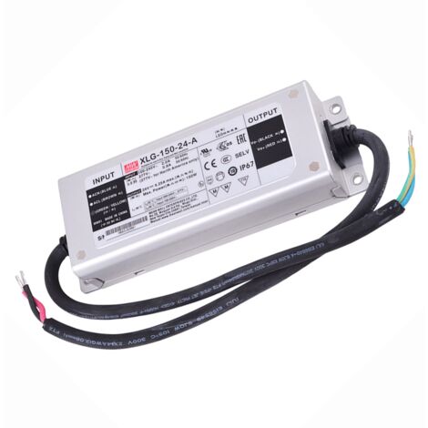 TRANSFORMATEUR MEAN WELL 150W 24V 6.25A XLG-150-24-A IP67 WATERPROOF