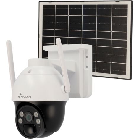 Caméra de surveillance sans fil avec panneau solaire et 4G LTE Étanche IP66