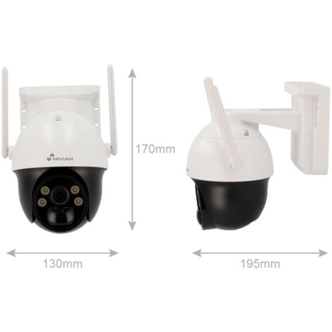 Caméra de surveillance sans fil avec panneau solaire et 4G LTE Étanche IP66