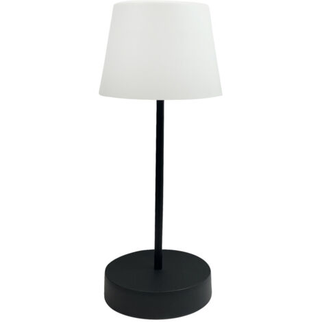 Lampe de table LED extérieure, rechargeable USB, 2W, 250 lm, 3000K, bouton tactile, intensité varibale - Tibelec (1/5)