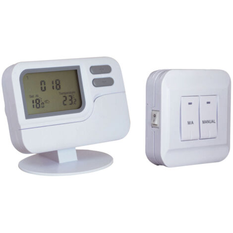 Tibelec – Thermostat d'ambiance digital programmable sans fil 42 programmes – Tension 230V – Puissance 1380W – Gestion chauffage efficace (1/2)
