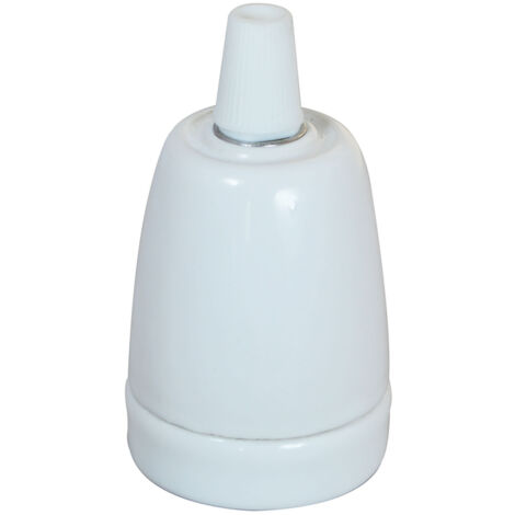 TIBELEC Douille e27 filetage ceramique blanc TIBELEC (1/4)