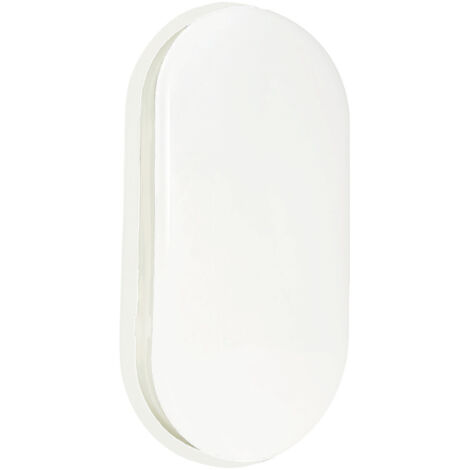 Hublot LED Ovale Blanc, 15W, 1600 Lumens, IP65, 4000K blanc-neutre, connecteur rapide, garantie 5 ans - Tibelec