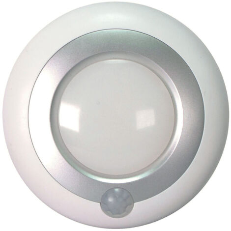 Spot LED Blanc 1W, 90 lumens, 3000K blanc-chaud, crépusculaire, curseur on/off, à pile, fixation à vis - Tibelec (1/5)